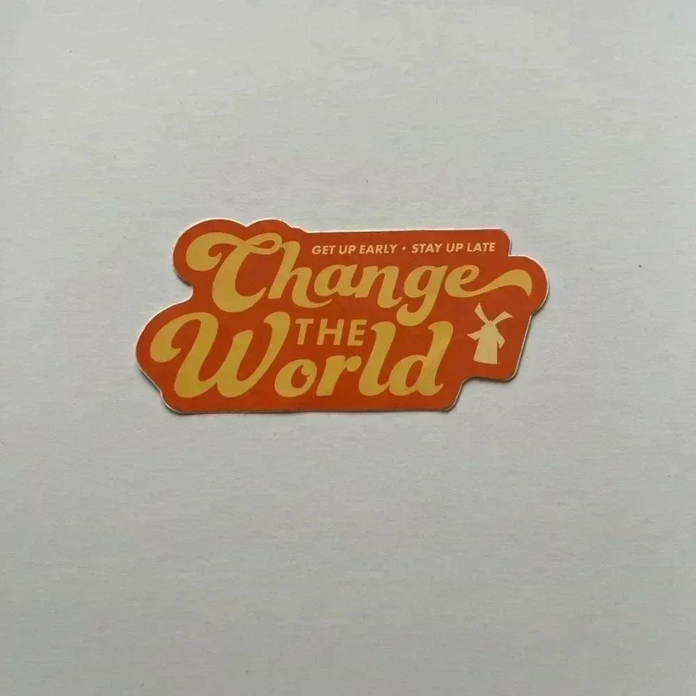 Dutch bros change the world sticker